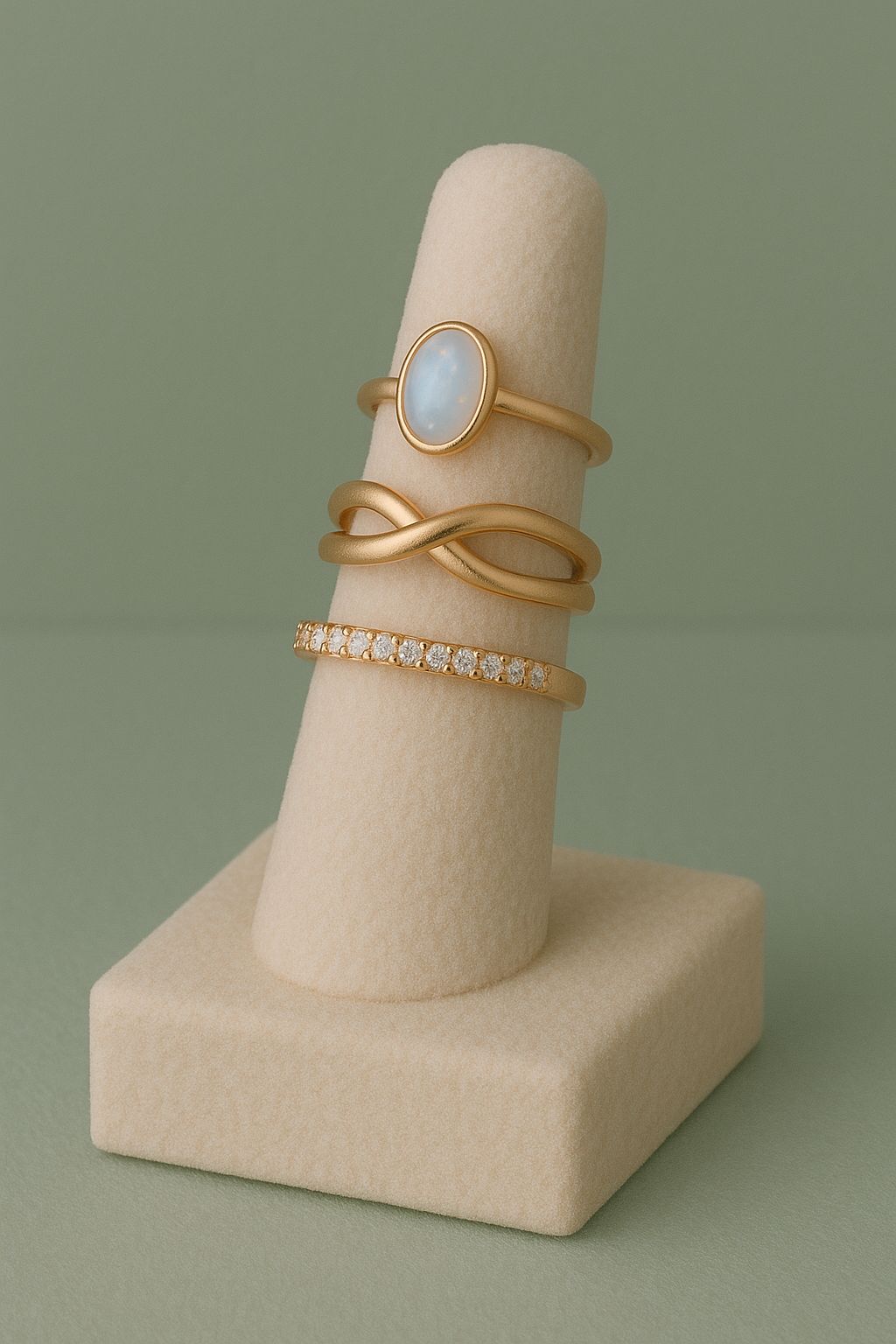 Anel Dourado Glamour